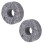 10Pcs Grey Felt Drum Cymbal Pad Replacement Set, 2.9cm Size 3