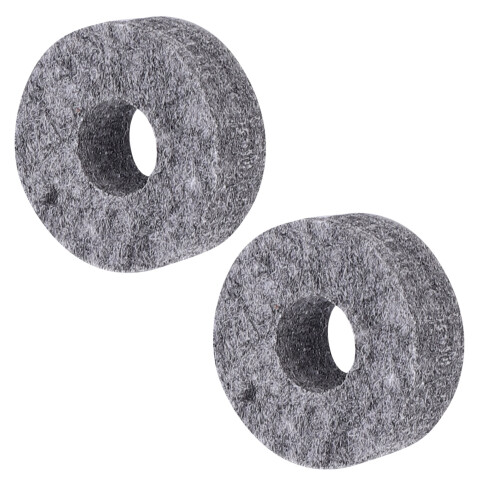 10Pcs Grey Felt Drum Cymbal Pad Replacement Set, 2.9cm Size 2