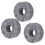 10Pcs Grey Felt Drum Cymbal Pad Replacement Set, 2.9cm Size 9