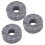 10Pcs Grey Felt Drum Cymbal Pad Replacement Set, 2.9cm Size 10