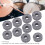 10Pcs Grey Felt Drum Cymbal Pad Replacement Set, 2.9cm Size 7