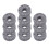 10Pcs Grey Felt Drum Cymbal Pad Replacement Set, 2.9cm Size 15