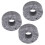 10Pcs Grey Felt Drum Cymbal Pad Replacement Set, 2.9cm Size 4
