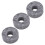 10Pcs Grey Felt Drum Cymbal Pad Replacement Set, 2.9cm Size 8