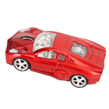 Mouse wireless a forma di sports car rossa 2.4GHz con LED e modalità auto sleep