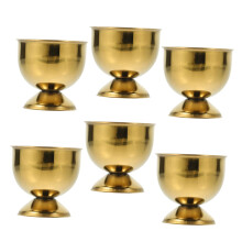 6Pcs Stainless Steel Egg Cups Set – Boiled Egg Holders with Stable Base for Breakfast and Dining Table