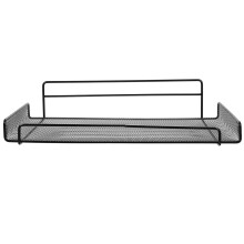 Wallmounted Router Storage Shelf Large Iron, NoDrill Floating Display Rack for WiFi Devices