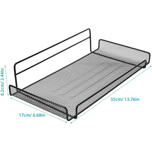 Wallmounted Router Storage Shelf Large Iron, NoDrill Floating Display Rack for WiFi Devices 1