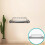Wallmounted Router Storage Shelf Large Iron, NoDrill Floating Display Rack for WiFi Devices 5