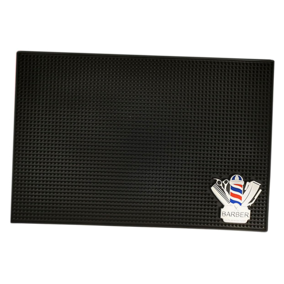 Barber Tool Mat NonSlip Grip Heat Resistant Foldable Hair Clippers Mat for Salon and Home Use
