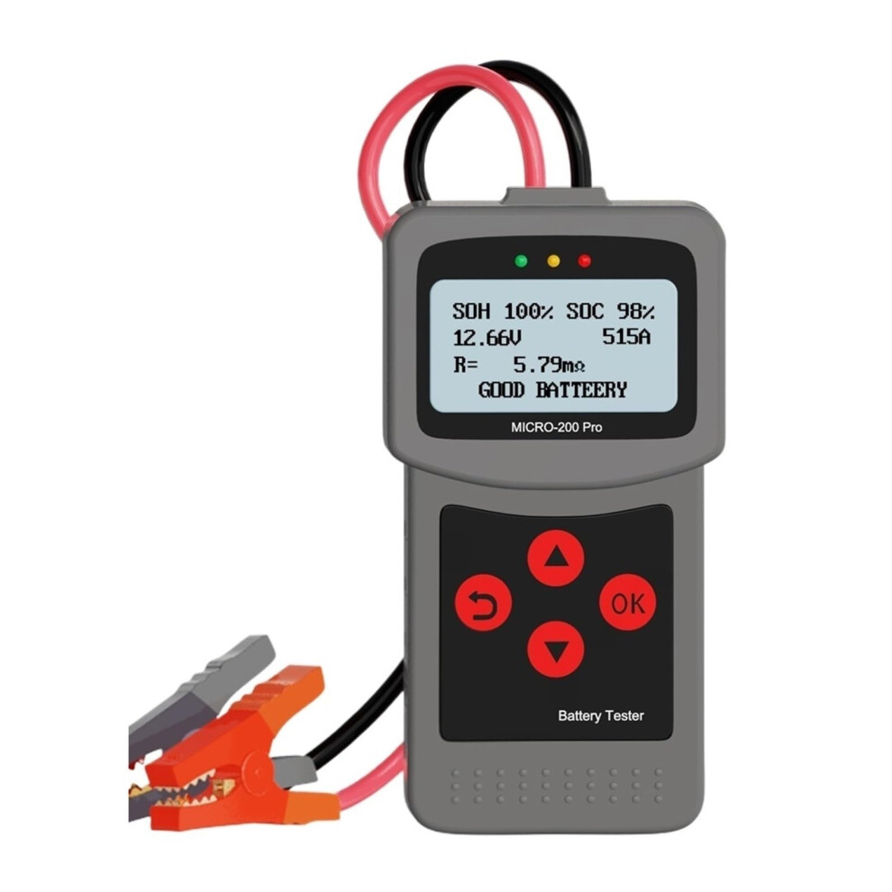 Digital Car Capacity Battery Tester 12V 24V 402000 Cca For Motorcycle Battery Analysis Automotive Diagnostic Tool 9347817839418