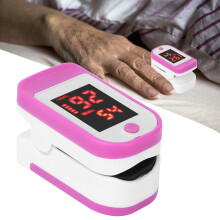 Finger-Pulsoximeter Blutsauerstoffmonitor OLED-Hintergrundbeleuchtung Lila 58x31x34mm