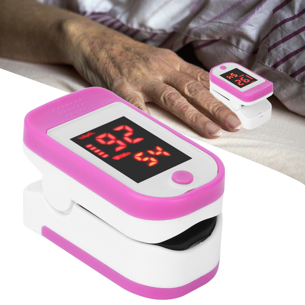 Purple Finger Pulse Oximeter With Oled Display, 58X31x34mm