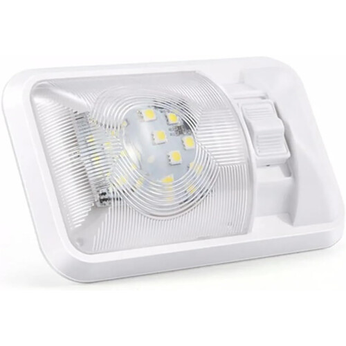 LED RV Interior Light 12V 24V Double Dome Ceiling Lamp Adjustable Brightness for Camper 2