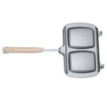Non Stick Double Sided Frying Pan for Sandwiches and Eggs, Stovetop Easy Clean Outdoor Use