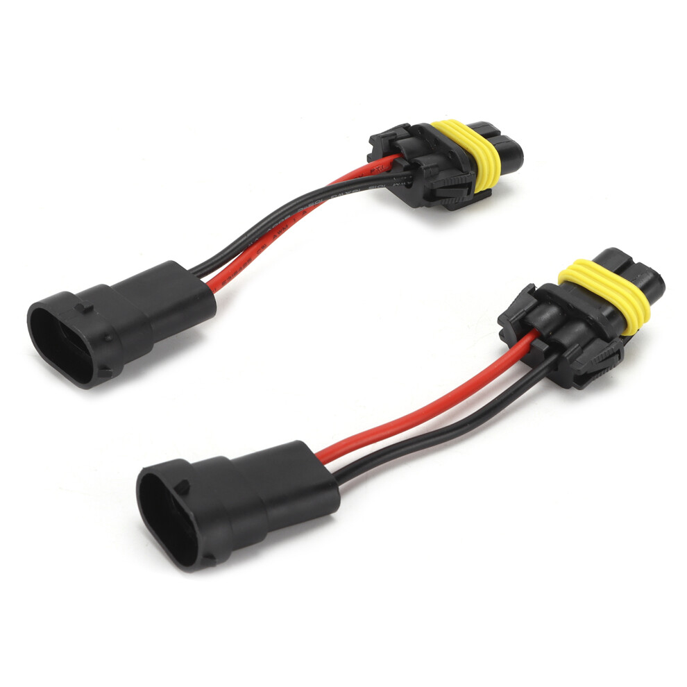 12Vâ24V H11 Male To 9005/9006 Female Head Adapter Universal Plug & Play Light 4951377546355