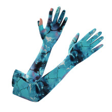 Outdoor-Abenteuerhandschuhe, Sonnenschutz-Angelhandschuhe aus Eisseide mit UPF50+ Schutz, ergonomisch geformt für Angeln, Bootfahren, Radfahren und