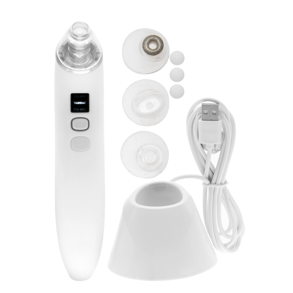 Facial Pore Cleaner, Clinically Proven Microdermabrasion Treatment, Safe3D Technology Pore Vacuum, Blackhead Remover with Rechargeable Battery for