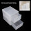 Craft Room Bathroom Organizer Stacking Drawers Eco Friendly Practical Clear Material Drawer Space Saving Design Dorm Office Storage Solution Clothes 7