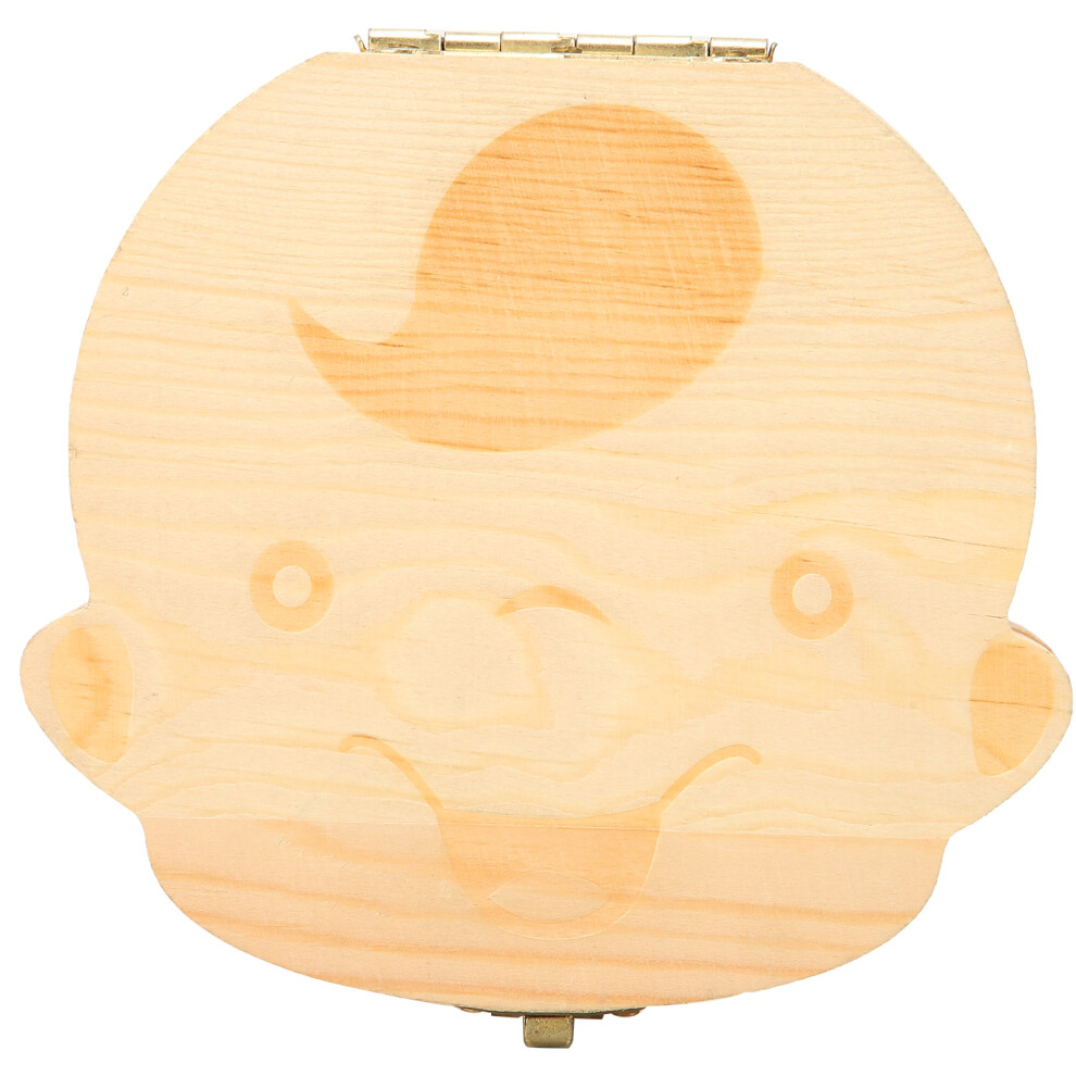 Deciduous Teeth Storage Box Wooden Tooth Holder For Boys And Girls With Zodiac Dragon Design Practical And Decorative Keepsake Container Childhood
