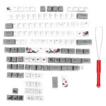 Brugerdefinerede mekaniske tastaturer PBT-taster, ergonomisk design, 118-tasters engelsk stilsæt, universel kompatibilitet, anti-fedt med termisk