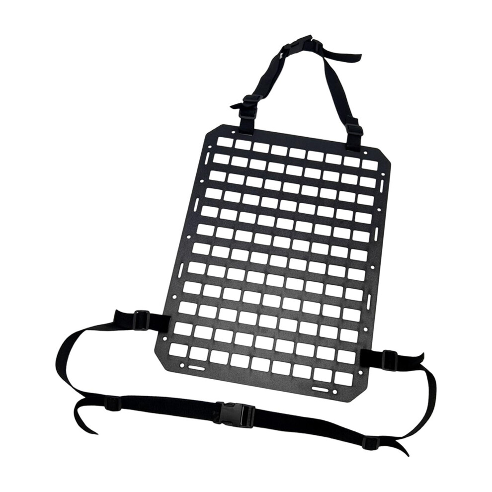Molle Seat Back Organizer With Rigid Storage Panel, Quick Access Gear Rack For Truck Suv Car 9199774253536