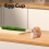 Ceramic Rabbit Egg Cups Set with Stable Holding, Stackable Storage for Breakfast, Pink 4