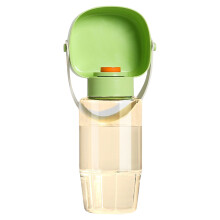 Dog Travel Drink Bottle Bowl for Outdoor-Green Drinking water