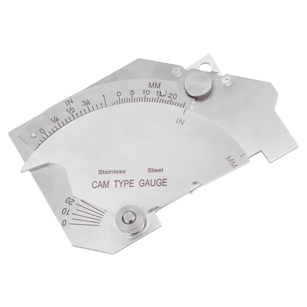 Bridge Cam Gauge Mg8 Welding Fillet Throat Gauge For Bevel Angles Stainless Steel Inch/Mm Weld Inspection 9187378608395