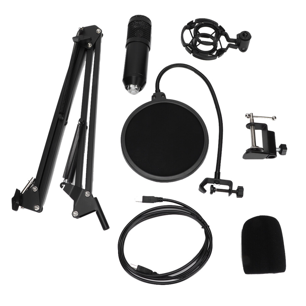 Adjustable Microphone Stand Heavy Duty Structure, Sturdy Material Foldable Arm For Studio Recording Broadcasting Compatible With Hyperx Quadcast Mic 9423501487056
