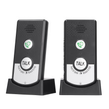 Campanello wireless con interfono vocale H8, comunicazione bidirezionale, batteria, nero