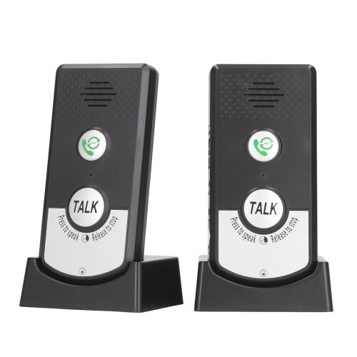 Wireless Voice Intercom Doorbell H8, 1800mAh, Black, 1000m Range