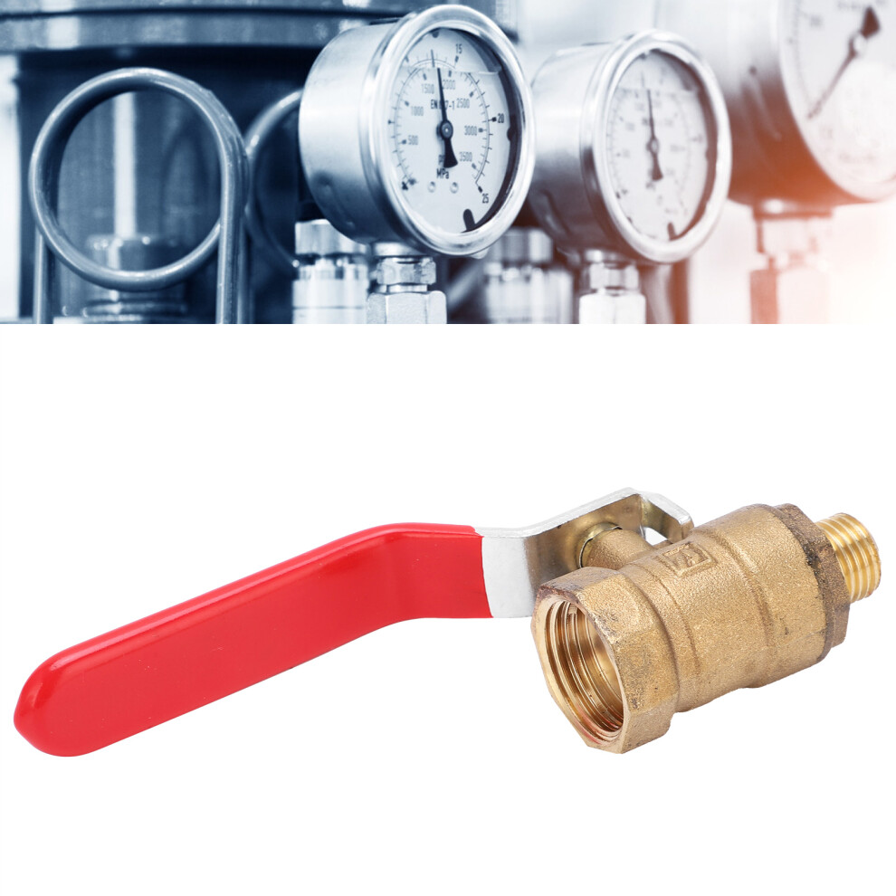 Premium Cast Copper Air Compressor Ball Valve With 1/2In To 1/4In Threads 4011377552777