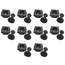 10X Engine Cover Undertray Wheel Arch Screw Plastic Black for 91501-SS8-A01, 91601-SS8-A01