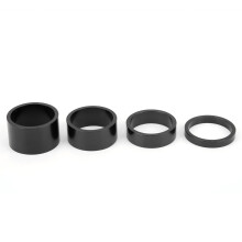 Vorderradgabel Abstandshalter Fahrrad 4er Set 5/10/15/20mm Headset-Dichtung Aluminium Schwarz