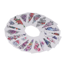 20 Stück Wasserdichte Temporäre Blumentattoosticker für Frauen, 114210mm