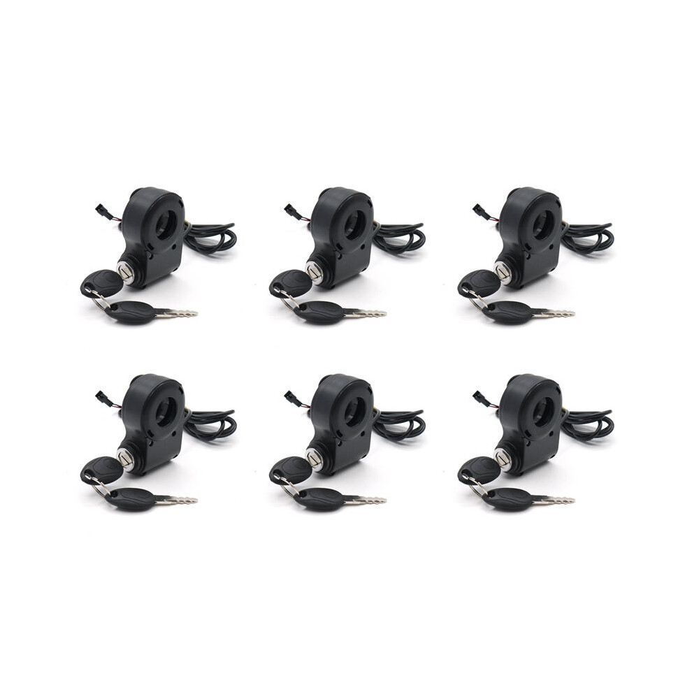 6X E-Bike Lgnition Lock Key Thumb Throttle Power For M4 M5/Xiao Mi M365 Universal Electric Scooter Black 6031847974395