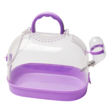 Small Animal Travel Cage Small Pet Carriers Ventilable- Purple