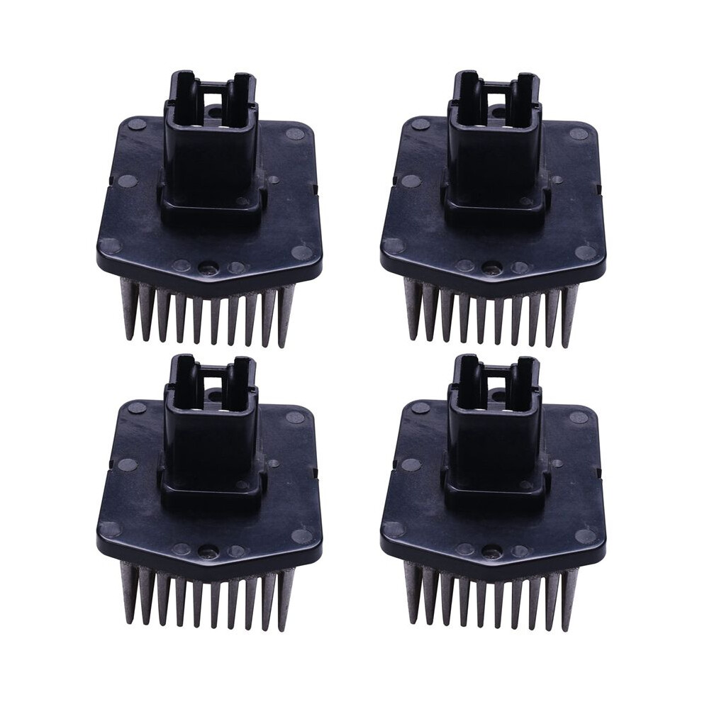 4X Hvac Heater Blower Motor Resistor 7802A006 Ru-691 For Lancer Outlander Rvr 2007-2013 Black/Silver 6033176285111