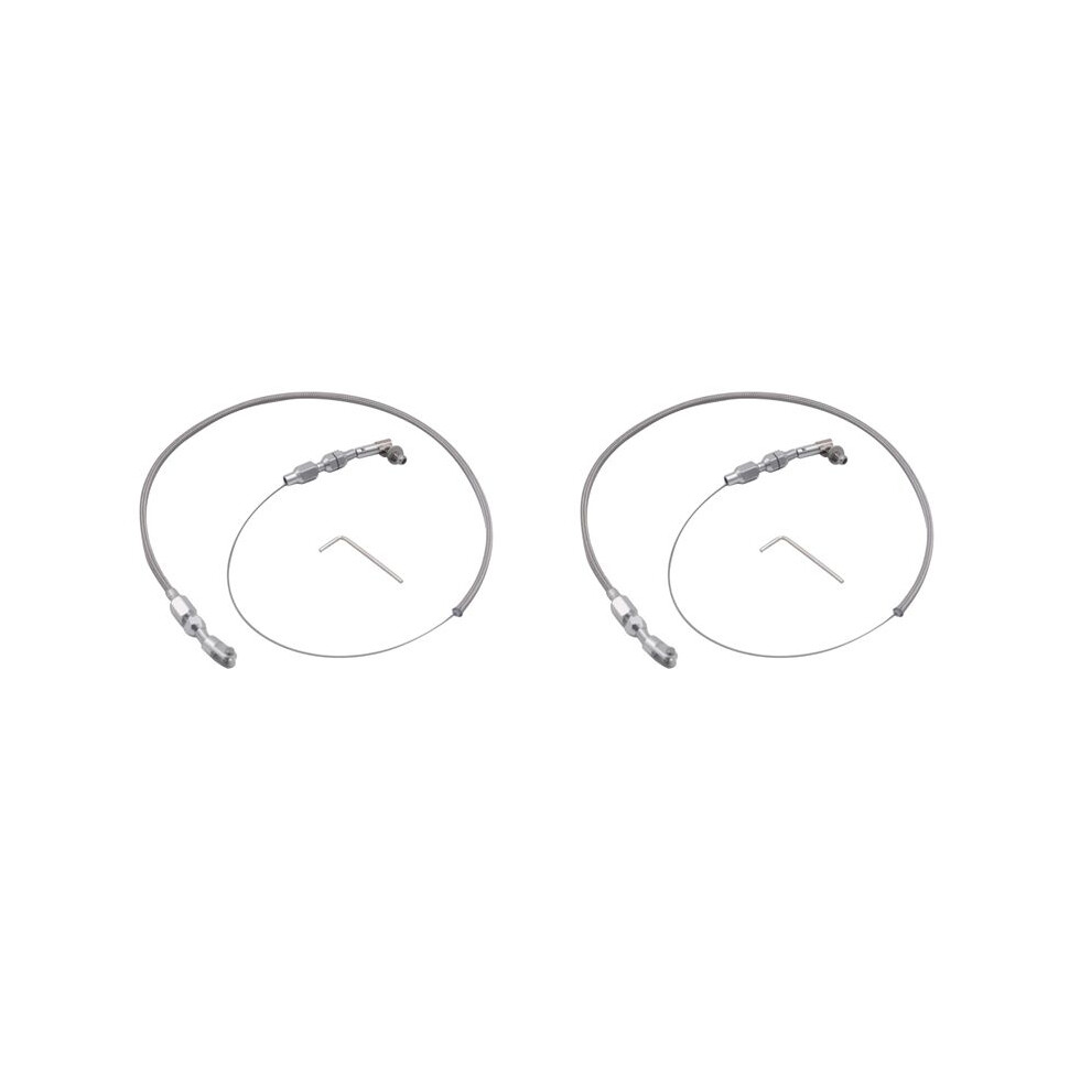 2Pcs 24 Inch Throttle Cable Braided Stainless Steel Universal Accelerator For Mopar 6031266392114