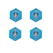 1Set/4Pcs Metal Hexagon Set For 12428 12423 1/12 Speed Rc Car Feiyue Fy-01/02/03/04/05 Upgrade Parts