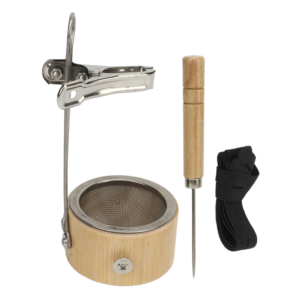 Adjustable Moxa Burner With Wearable Rope, Retro Moxibustion Box Ensuring High Stability And Durable Base, Portable Mesh Net For Safe Handling (Desig
