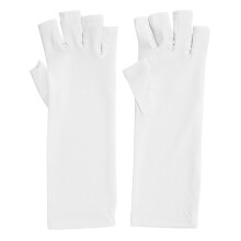 Gants de protection solaire, protection UV pour lampe à ongles en gel, tissu respirant et élastique, sans doigts, protection anti-radiations,