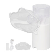 Inhalator mit optimierter Zerstäubungsrate, kompakter, tragbarer Vernebler für Zuhause und unterwegs, Feinnebel-Atemgerät mit therapeutischer
