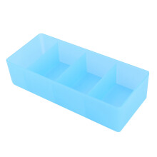 Caja de almacenamiento decorativa, organizador de cosméticos, uso multifuncional, 4 secciones, plástico PP no tóxico, soporte para brochas de