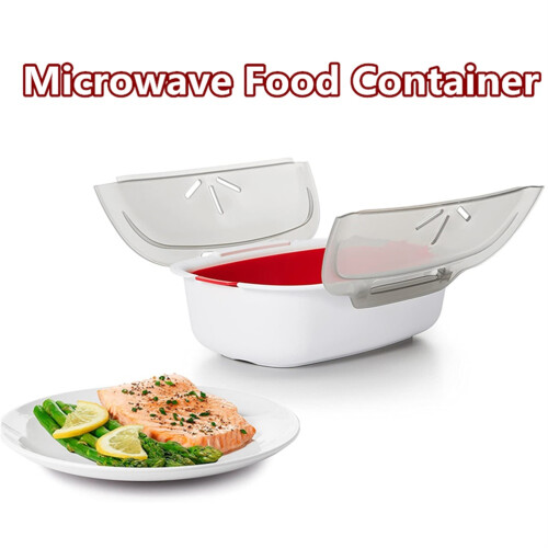 PP Material Steamer, Refrigerator Storage Container, Convenient Petal-Shaped Exhaust Hole For Efficient Steam Discharge 2