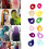 Extension per capelli a clip multicolore con parte frontale senza cuciture e materiale resistente al calore, eleganti e resistenti per feste a tema e 3