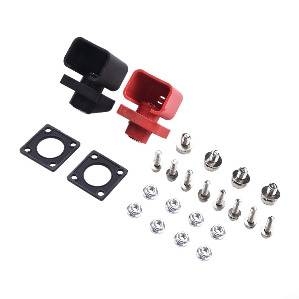 100A Copper Battery Terminal Block With Current Capacity And Snapon Safety Cover, 2 Pack 9187378609248