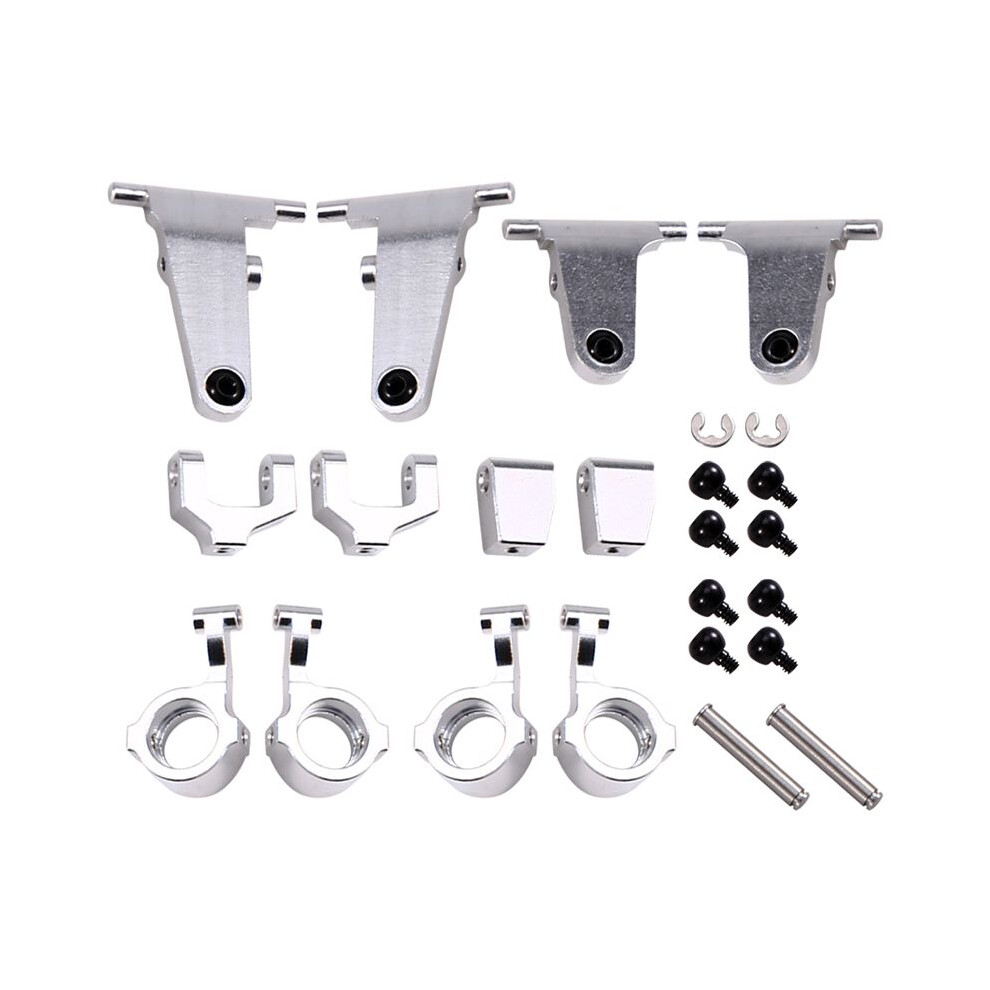 For Mx5 Nxs Rc Car Metal Steering Cup Upper Lower Swing Arm Set Shock Tower Bracket Body Post Upgrade Parts Silver 6031169494878