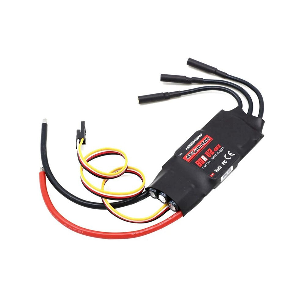 Skywalker 80A V2 Esc Controller With Ubec For Rc Helicopters Fixed Wing Electronic Speed Controller 6031847941786